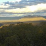 Pearsons lookout overlooking the amazing Capertee Valley at sunset.