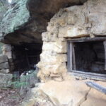 A house built out of rock at the old shale works at Airly.
